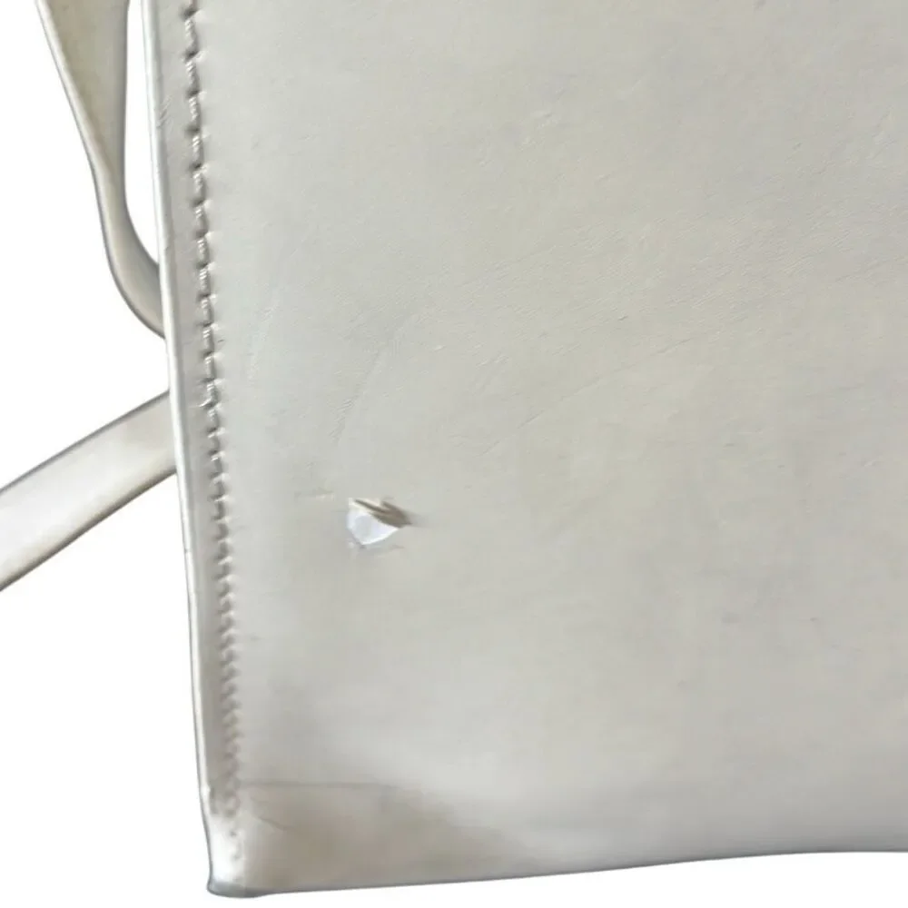 McLein leather computer bag well loved but has lots of life in it small area of